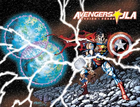 Avengers Jla #4 Facsimile Edition  A George Perez Wraparound