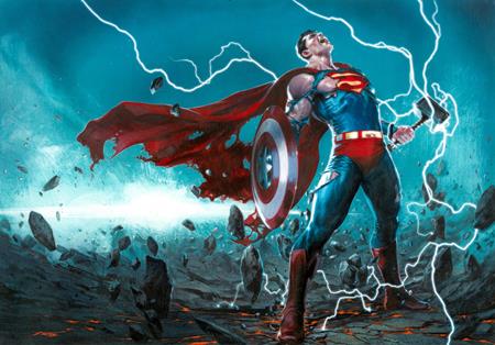 Avengers Jla #4 Facsimile Edition  E Gabriele Dell Otto Wraparound Var