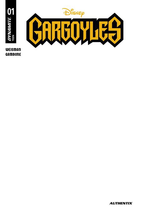 Gargoyles (2026) #1  E Blank Authentix Var