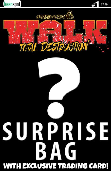 Walk Total Destruction #1  | One Shot  B Stefano Cardoselli Surprise Cover Bagged With Trading Card Var