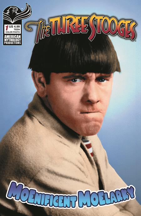 Three Stooges Moenificentt Moelarky #1  B Color Photo Var