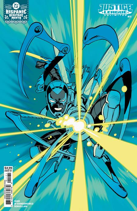 Justice League Unlimited #11  E Leonardo Romero Hispanic Heritage Month Blue Beetle Card Stock Var