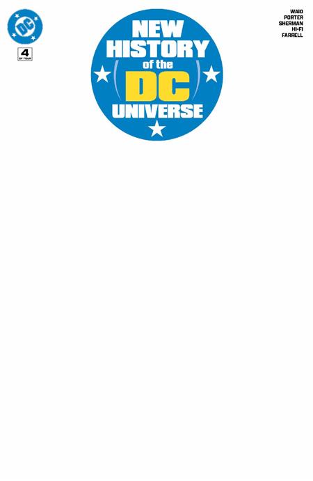 New History Of The DC Universe #4 (of 4)  F Blank Card Stock Var
