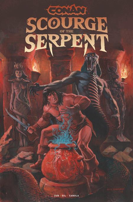 Conan The Barbarian Scourge Of The Serpent #1 (of 4)  C Geof Isherwood Var