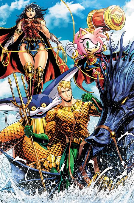 DC X Sonic The Hedgehog Metal Legion #5 (of 5)  C Serg Acuna Card Stock Var
