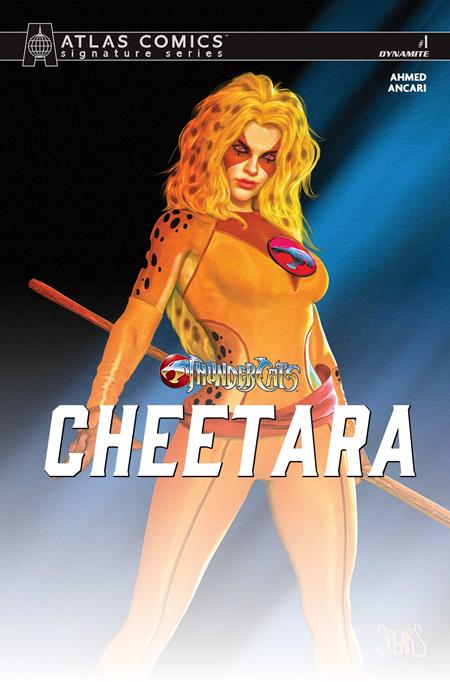 Thundercats Cheetara #1  J Mark Spears Atlas Edition Signed By Saladin Ahmed Var