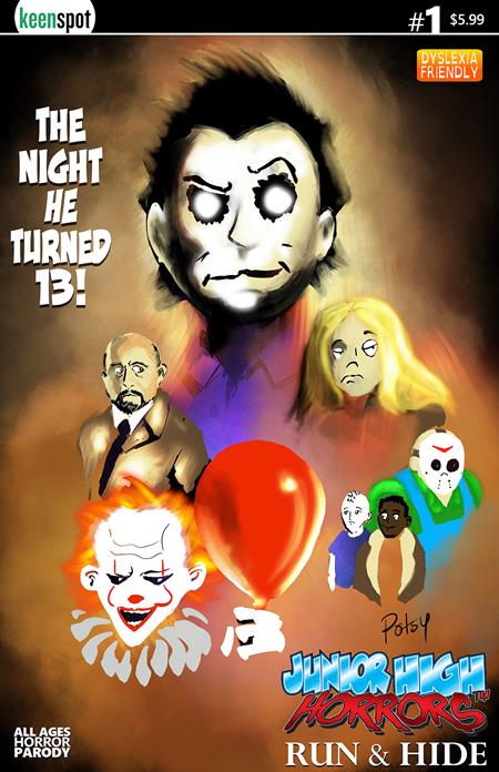 Junior High Horrors Run & Hide #1  | One Shot  B Rob Potchak The Night He Turned 13 Var