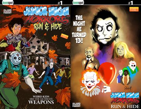 Junior High Horrors Run & Hide #1  | One Shot  D Eric Kent Rob Potchak Holofoil Flip Cover Var