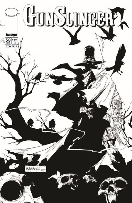 Gunslinger Spawn #58  B Carlo Barberi B&w Var