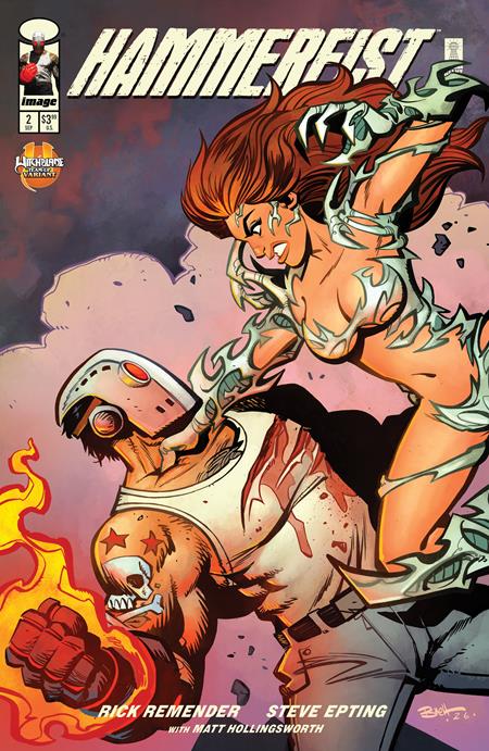 Hammerfist #2  C Brett Parson Witchblade Team Up Var