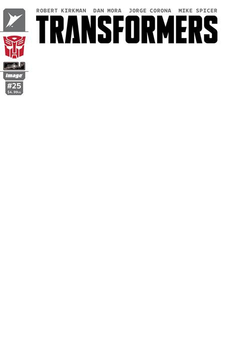 Transformers #25  G Blank Sketch Autobot Var