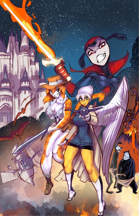 Tifanny & Charlotte On Another World #1 (of 4)  B Fred Perry Lunar Exclusive Var