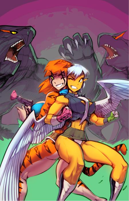 Tifanny & Charlotte On Another World #2 (of 4)  B Fred Perry Lunar Exclusive Var
