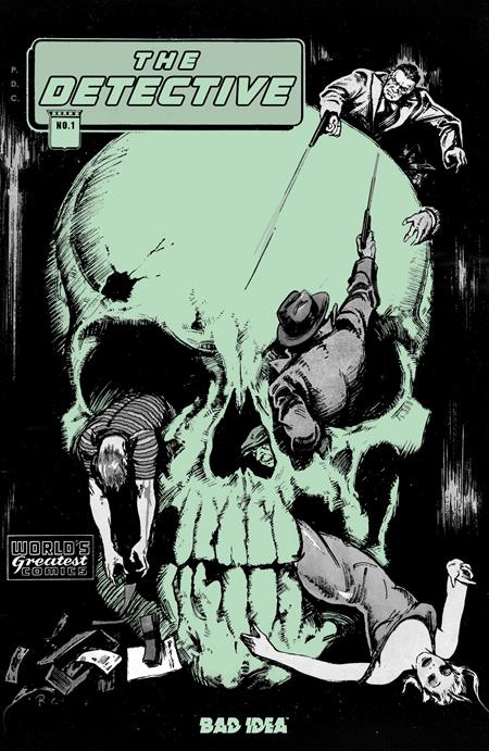 Detective #1 (of 2)  F Gus Ricca Old Masters Glow In The Dark Var