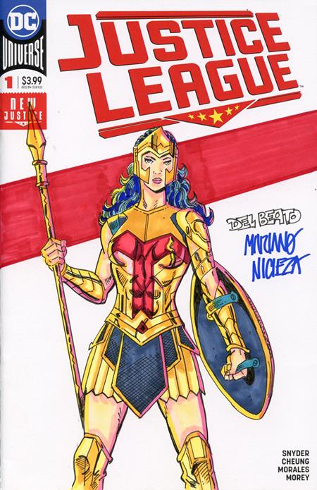 Df DC Comics Commissioned Cover Art Signed And Remarked By Mariano Nicieza And Joe Delbeato With A Wonder Woman Sketch - Magazine - Image - Pop Weasel