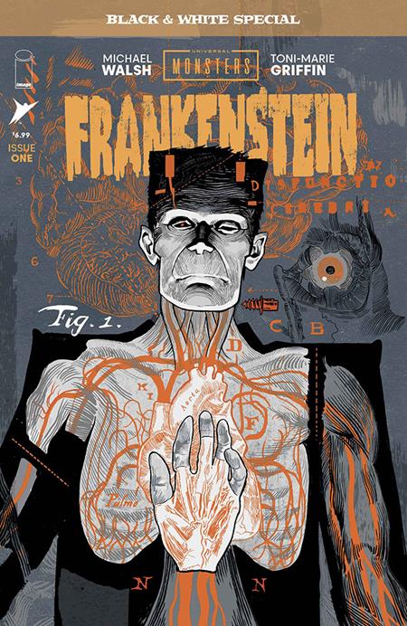 Universal Monsters Frankenstein B&W Special #1 (Of 2) Cvr A Michael Walsh