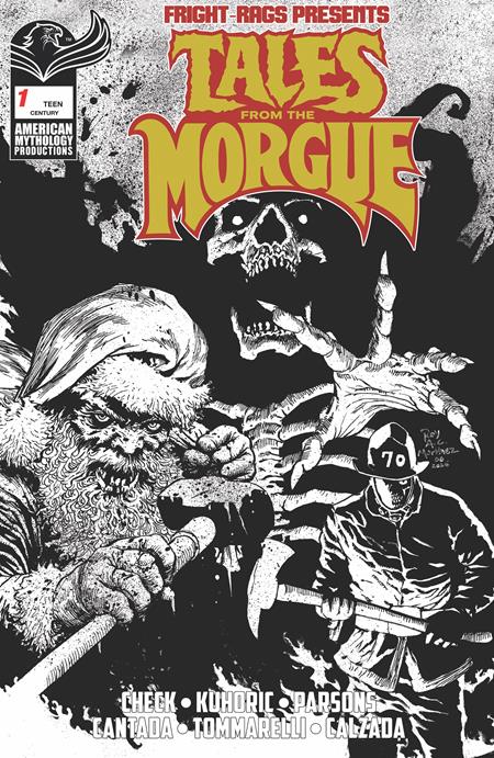 Fright Rags Presents Tales From The Morgue #1  | One Shot  E Roy Allan Martinez Century Limited B&w Var