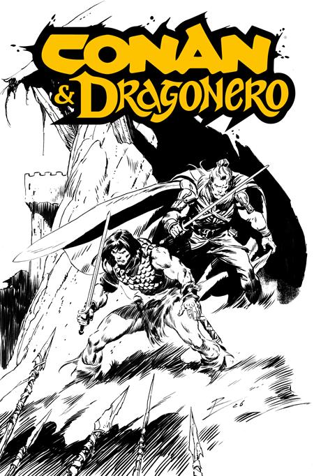 Conan & Dragonero #1 Sdcc Exclusive Rob De La Torre Inks Cardstock Var