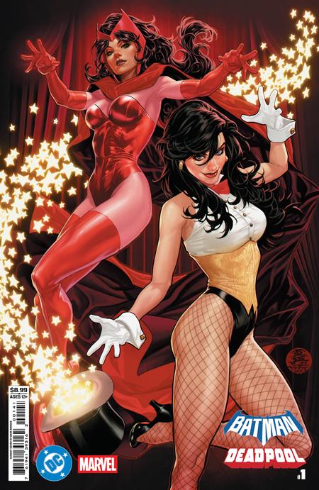 DC Marvel Batman Deadpool #1  | One Shot  D Mark Brooks Zatanna Scarlet Witch Card Stock Var