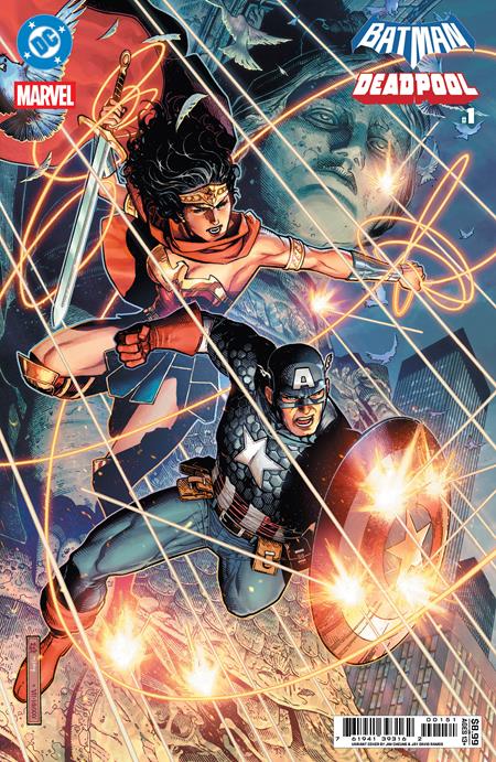 DC Marvel Batman Deadpool #1  | One Shot  E Jim Cheung Wonder Woman Captain America Card Stock Var