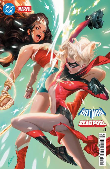 DC Marvel Batman Deadpool #1  | One Shot  L Alexander Lozano Wonder Woman Ms Marvel Card Stock Var