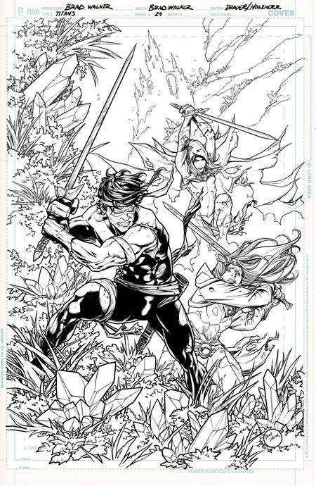 Titans #29  B Brad Walker Card Stock Var (dc K.o.)