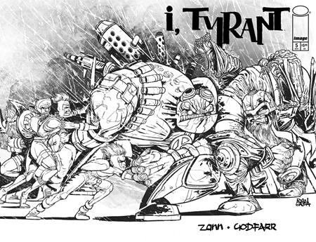 I Tyrant #5  G Ryan Gajda Youngblood Team Up B&w Virgin Var