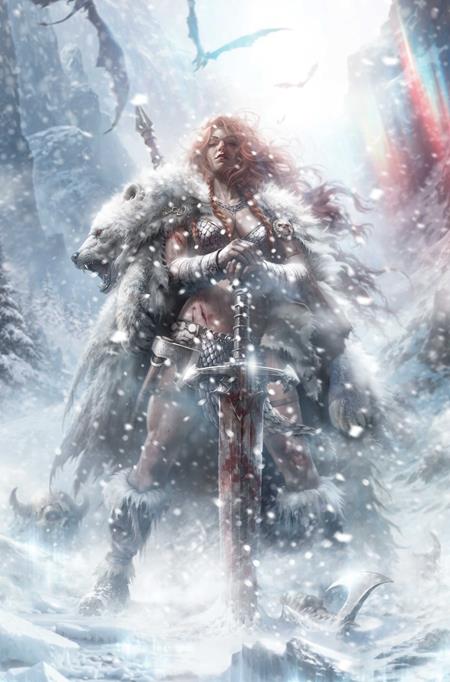 RED SONJA SOLSTICE SPECIAL #1 (ONE SHOT) CVR F FRANCESCO MATTINA LTD VIRGIN VAR