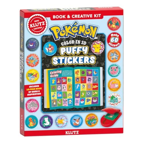 POKEMON: COLOR-IN 3D STICKERS (KLUTZ) - Childrens Books - Image - Pop Weasel