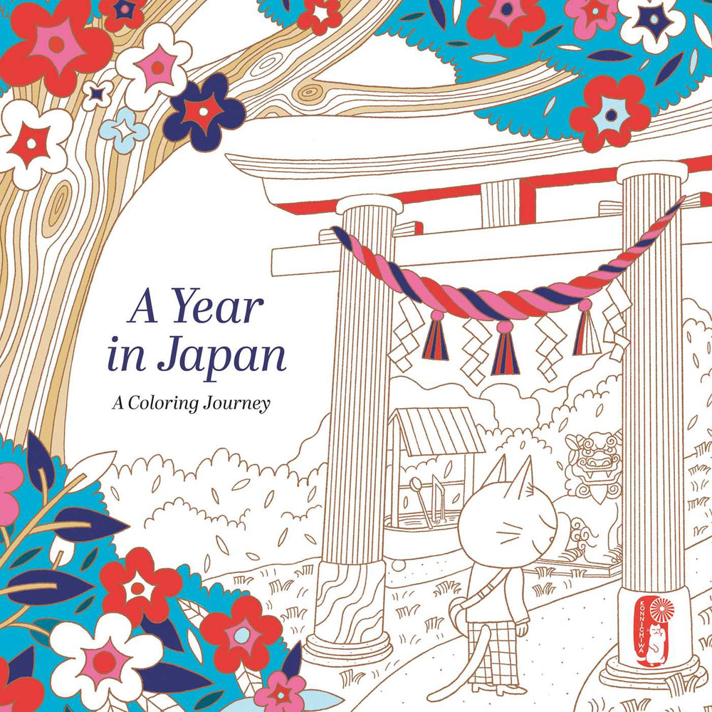A Year in Japan: A Coloring Journey - Books - Image - Pop Weasel