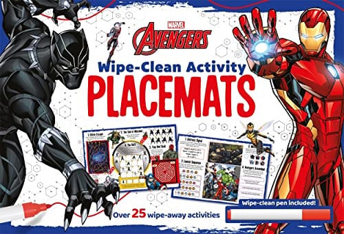 AVENGERS: WIPE-CLEAN ACTIVITY PLACEMATS (MARVEL)