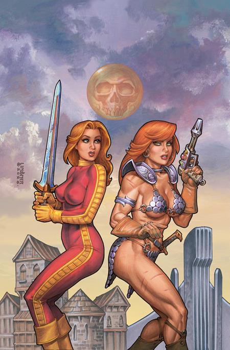 RED SONJA BARBARELLA #2 CVR G JOSEPH MICHAEL LINSNER LTD VIRGIN VAR