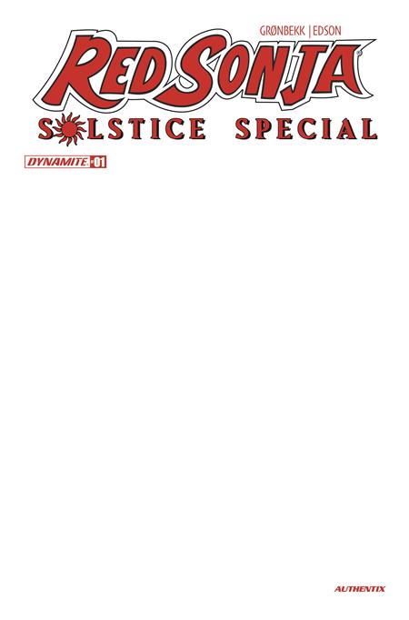 RED SONJA SOLSTICE SPECIAL - Comics - Image - Pop Weasel