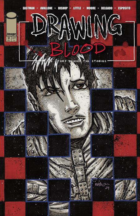 Drawing Blood #9 (of 12)  C Kevin Eastman Checkered Var