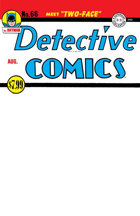 Detective Comics #66 Facsimile Edition  D Blank Var