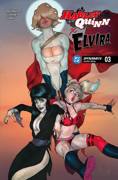 Harley Quinn X Elvira #3  D Ben Caldwell Var