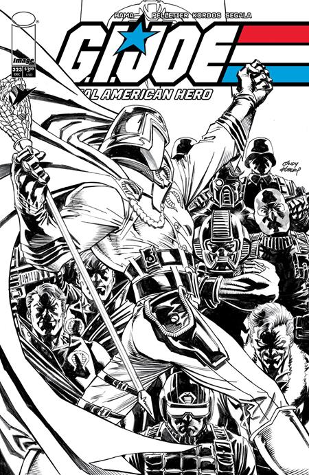 Gi Joe A Real American Hero #323  B Andy Kubert  B&w Var