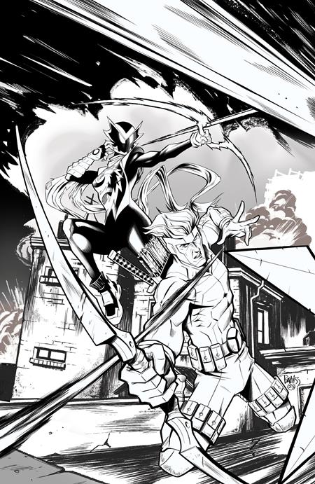 Inferno Girl Red Book Two #1 (of 3)  E Daniel Bayliss Youngblood Team Up B&w Virgin Var