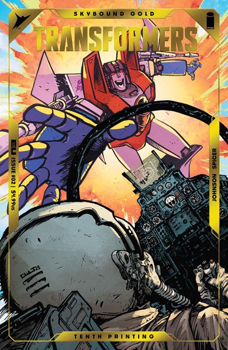 Transformers #2 10th Ptg  A Daniel Warren Johnson & Mike Spicer Emboss & Gold Foil