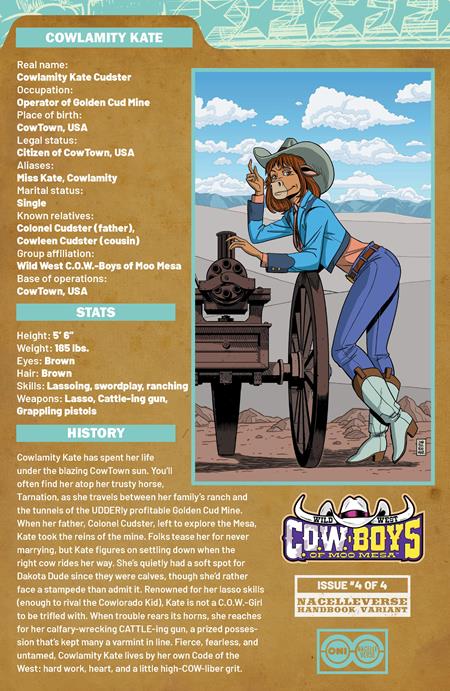 Wild West Cow-boys Of Moo Mesa #4 (of 4)  C Aj Jothikumar Handbook Var