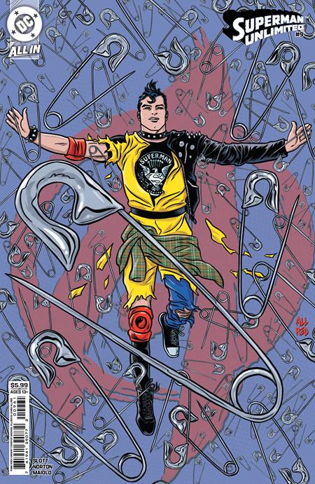 Superman Unlimited #9  F Michael Allred Punk Rock Card Stock Var
