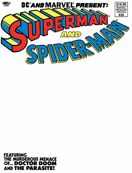 DC And Marvel Present Superman And Spider-man (marvel Treasury Edition #28) #1 Facsimile Edition  D Blank Var