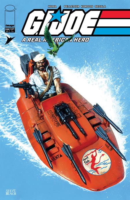 Gi Joe A Real American Hero #324  C Inc 1:10 Steve Beach Var