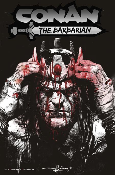 Conan The Barbarian #28  F Gerardo Zaffino Bw Blood Var
