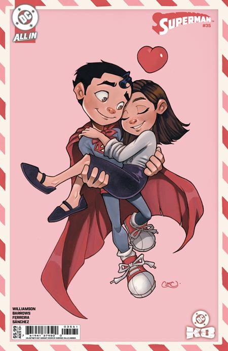 Superman #35  F Chrissie Zullo Valentines Day Card Stock Var (dc K.o.)