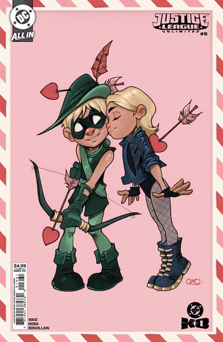 Justice League Unlimited #16  F Chrissie Zullo Valentines Day Card Stock Var (dc K.o.)