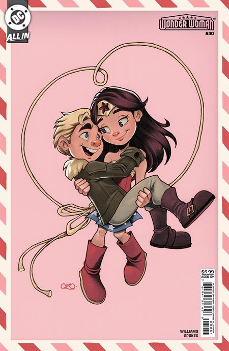 Wonder Woman #30  E Chrissie Zullo Valentines Day Card Stock Var