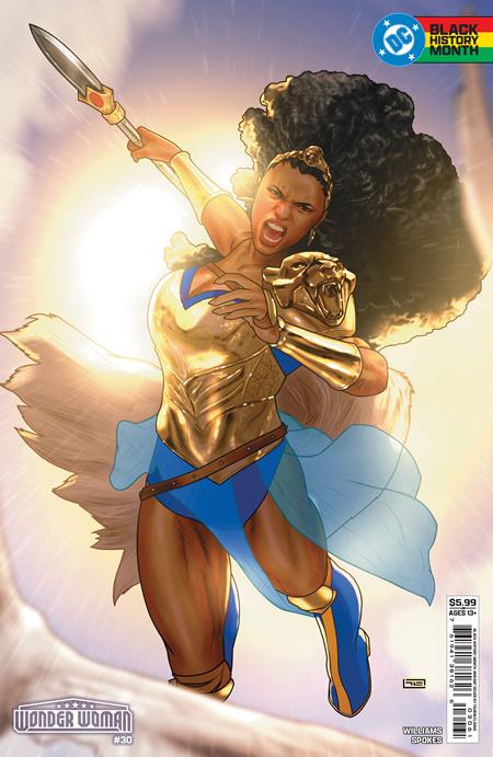 Wonder Woman #30  F Taurin Clarke Black History Month Card Stock Var