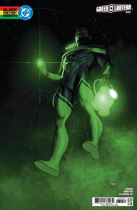 Green Lantern #32  E Taurin Clarke Black History Month Card Stock Var