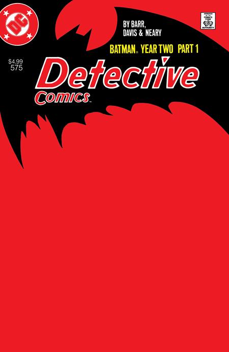Detective Comics #575 Facsimile Edition  C Blank Card Stock Var (year Two Part 1 Of 4)